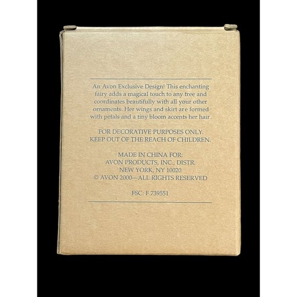 2000 Avon Gift Collection Enchanted Fairy Caucasian Christmas Tree Ornament VTG - Picture 5 of 6